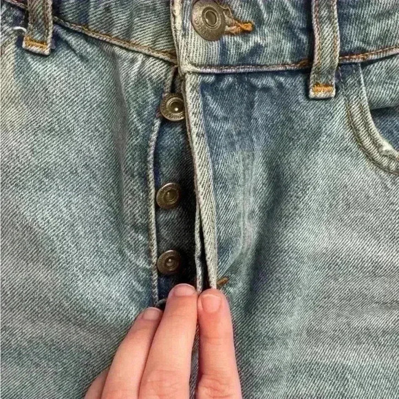 Button up Zara jeans size 2 - Picture 3 of 4